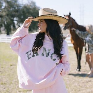 Pink FANCY Oversized Sweatshirt